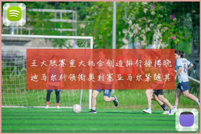 五大联赛重大机会创造排行榜揭晓迪马尔科领衔奥利塞亚马尔紧随其后